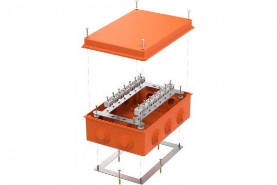 Фотография товара 'Промрукав 40-0330-FR2.5-28 Коробка огнестойкая RAL2004 260х175х90'