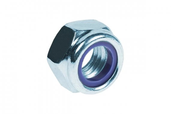 Фотография товара 'Промрукав PR08.3668 Гайка М10 с контрящим кольцом (DIN 985)'