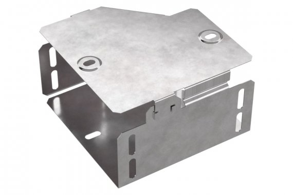 Фотография товара 'Промрукав PR16.0505 Переходник правый с крышкой Стандарт 150х100х80'