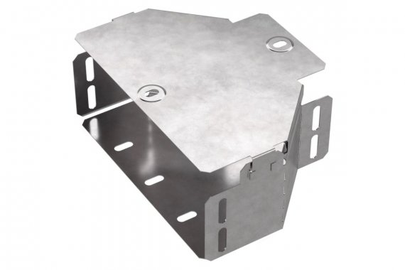 Фотография товара 'Промрукав PR16.0473 Переходник симметричный с крышкой Стандарт 200х100х80'