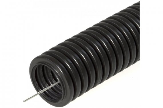 Фотография товара 'Промрукав PR02.0387 Труба гофрированная ПНД безгалогенная (HF) с/з d16 мм'