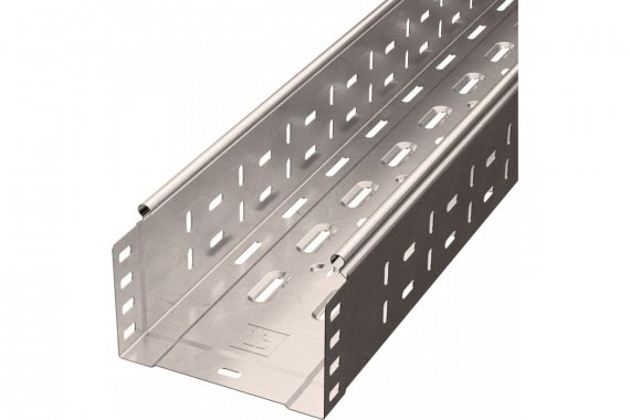 Фотография товара 'Промрукав PR16.2413 Лоток перфорированный Стандарт INOX (AISI 409) 150х100х3000 (0,7 мм)'