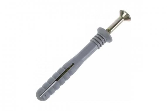 Фотография товара 'Промрукав PR08.10196 Дюбель-гвоздь 10x160 полипропилен потайной'