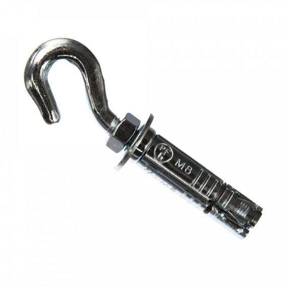 Фотография товара 'Промрукав PR08.26173 Анкерный болт с крюком HBF оцинкованный М20 12х80'
