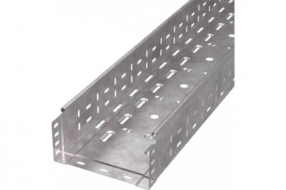 Фотография товара 'Промрукав PR16.1232Лоток перфорированный Стандарт HDZ 200х100х3000 (0,8 мм) (6 м/уп)'