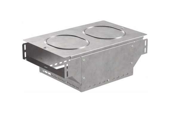 Фотография товара 'Промрукав PR16.0966 Ответвитель Т-образный вертикальный с крышкой Стандарт 300х80'