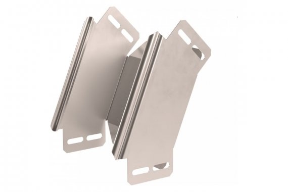 Фотография товара 'Промрукав PR16.2962 Угол вертикальный внешний 45 градусов Стандарт INOX (AISI 409) 150х80'