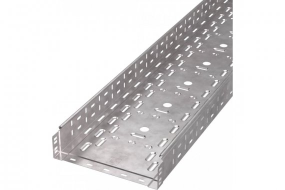 Фотография товара 'Промрукав PR16.1237 Лоток перфорированный Стандарт HDZ 300х80х3000 (0,8 мм) (6 м/уп)'