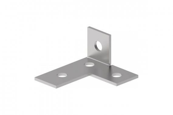 Фотография товара 'Промрукав PR08.8808 Пластина Т-образная 90° левая 4 отверстия HDZ'