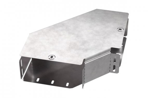 Фотография товара 'Промрукав PR16.0419 Угол горизонтальный 90 градусов с крышкой Стандарт 200х100'