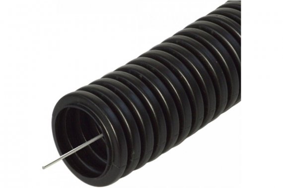 Фотография товара 'Промрукав PR02.0425 Труба гофрированная ПП легкая 350 Н безгалогенная (HF) стойкая к ультрафиолету'