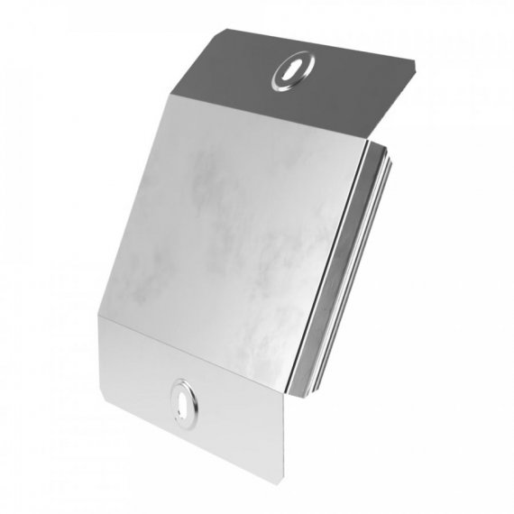 Фотография товара 'Промрукав PR16.3011 Крышка угла вертикального внешнего 90 градусов Стандарт INOX (AISI 304) 150'