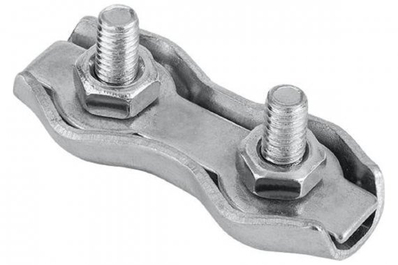 Фотография товара 'Промрукав PR08.3889 Зажим троса двойной D4мм Duplex'