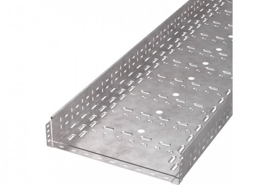 Фотография товара 'Промрукав PR16.1241 Лоток перфорированный Стандарт HDZ 500х100х3000 (1,0 мм) (6 м/уп)'