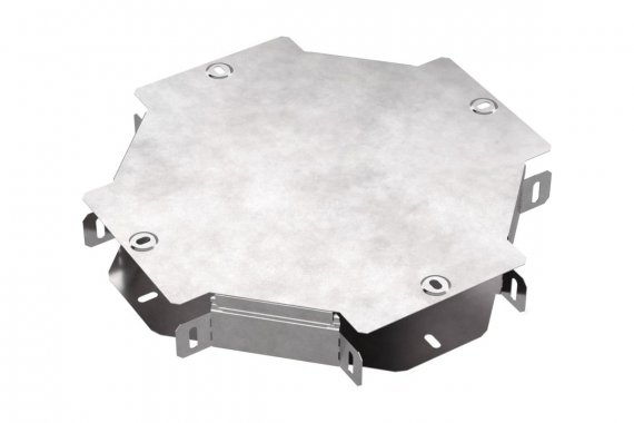 Фотография товара 'Промрукав PR16.0459 Ответвитель Х-образный с крышкой Стандарт 150х50'