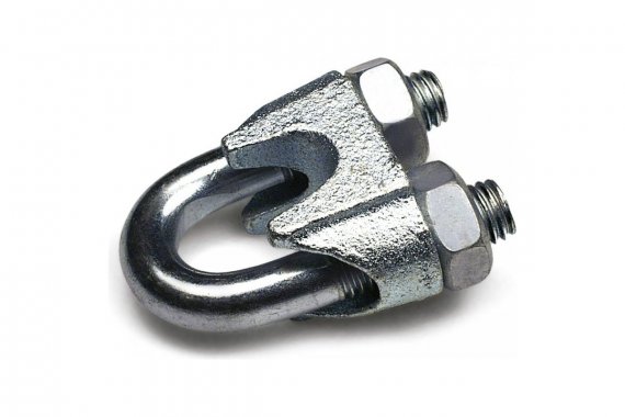 Фотография товара 'Промрукав PR08.3892 Зажим троса одинарный D4мм тип "Слоник" DIN 741'