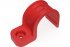Фотография товара 'Промрукав PR13.2063 Крепеж-скоба пластиковая односторонняя для прямого монтажа атмосферостойкая красная в п/э d32 мм'