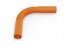 Фотография товара 'Промрукав PR13.1261 Поворот гибкий гофрированный оранжевый d20 мм'
