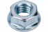 Фотография товара 'Промрукав PR08.2366 Гайка с насечкой, препятствующей откручиванию оцинкованная М6 (DIN 6923)'